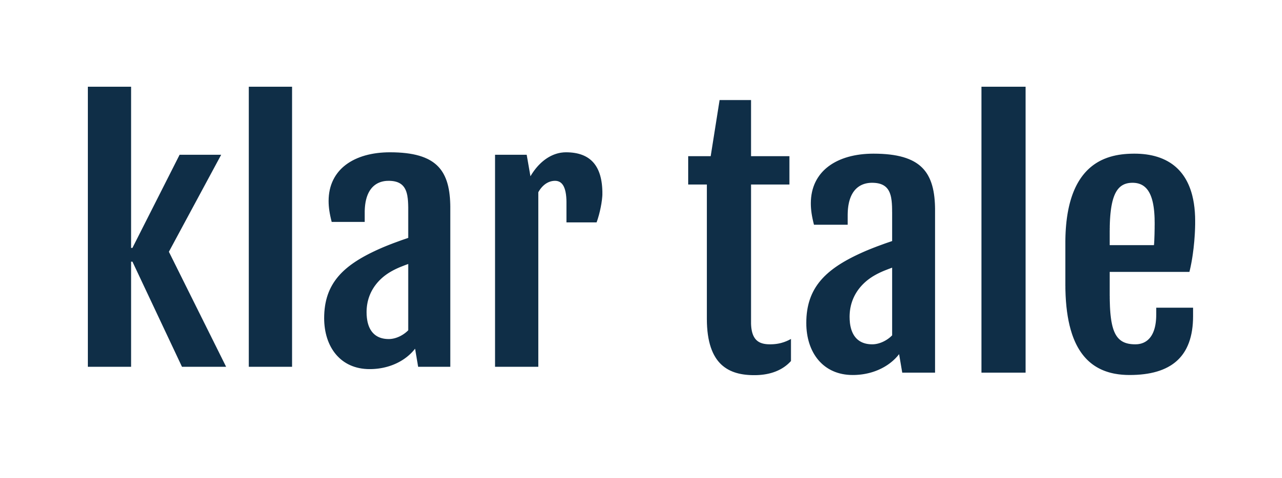 Gå til forside. Logo, Klar Tale